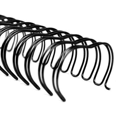 Imagem de Wire-o 7/8" Preto (10UN) - Loja do Papel