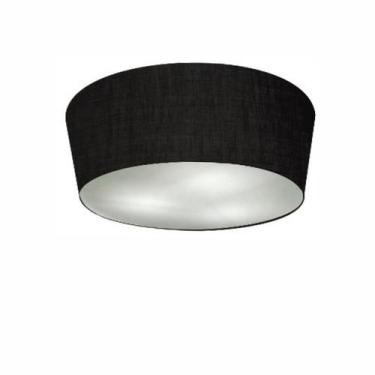 Imagem de Plafon Cone Vivare Md-3003 Cúpula em Tecido 12/40x35cm - Bivolt, Preto
