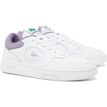 Imagem de Lacoste Tênis feminino Lineset, Branco/roxo claro, 40