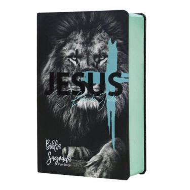 Imagem de Biblia Sagrada Leão de Judá - Palavra de Jesus em Vermelho - Capa Dura