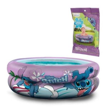 Imagem de Piscina Inflável Redonda 21 Litros Praia Piscina  Lilo Stitch Patrulha