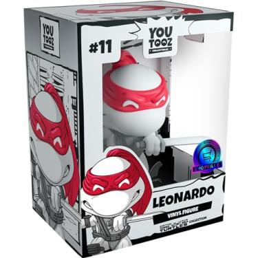 Imagem de Youtooz x Shopville: Coleção Teenage Mutant Ninja Turtles - Boneco de vinil preto e branco (Leonardo) [Edição Limitada - 1000 Feito apenas!]