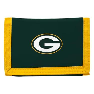 Imagem de Littlearth Carteira Green Bay Packers NFL com três dobras, Cor do time, 3.5" X 5"