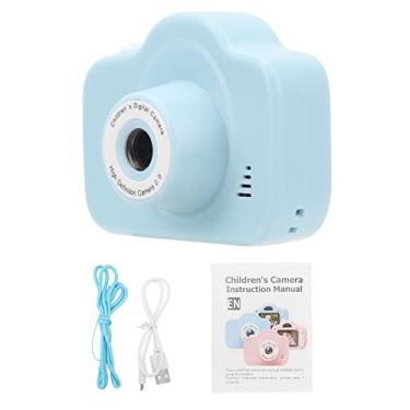Imagem de 2.0 Polegada filmadora infantil, câmera multifuncional infantil selfie, câmera digital infantil para crianças pequenas (Azul)