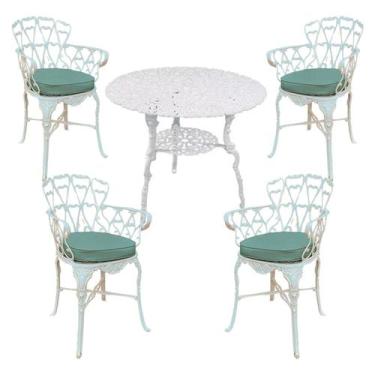 Imagem de Jogo Viena 4 Cadeiras Almofada Várias Cores Jardim Piscina - Nossa Kas