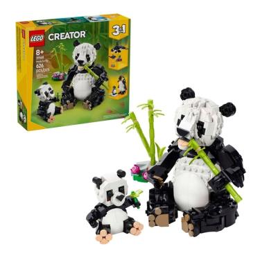 Imagem de Lego Creator 3 em 1 Animais Selvagens Família Panda 31165