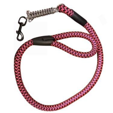 Imagem de Guia De Passeio Corda Reforçada Com Mola Amortecedor Cães Cachorro Grande Médio Porte Resistente - SHACK (fêmea) Cores sortidas