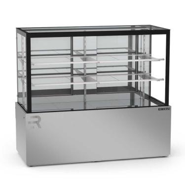 Imagem de Vitrine Seca 1,45 Metros 2 Prateleiras Titanium Premium Inox VTPRS1450 2P 220V - Refrimate
