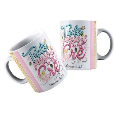 Imagem de Canecas Personalizadas Religiões Catolica Cristã Fé e Inspiração em Cada Gole