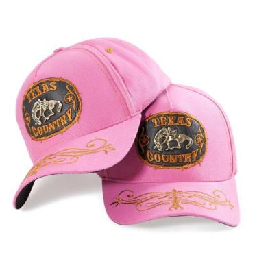 Imagem de Boné Country Premium Cavalo Rodeio Barretos Aplique Metal Ajustável - 