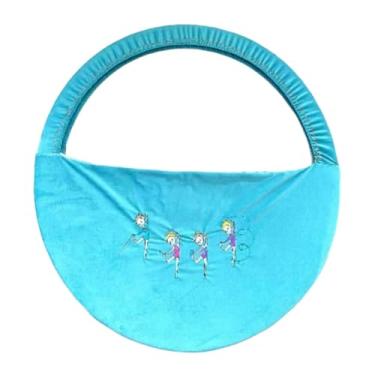 Imagem de simhoa Ginástica Hoop Tote, organizador de equipamentos, bolsa de argola de exercícios, bolsa de anel da pista de obstáculos para show, concerto de, Blue and M