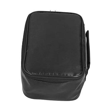 Imagem de Bolsa de armazenamento de certificado à prova de fogo com trava | Capa para passaporte e documentos | Solução segura de armazenamento de dinheiro e arquivos (preto)