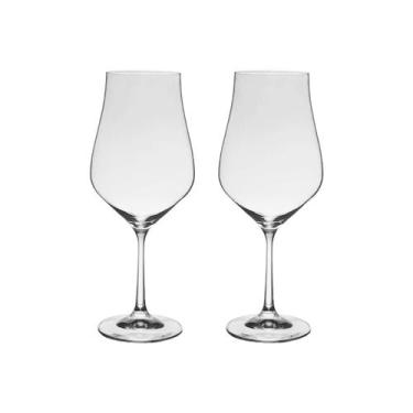 Imagem de Taça de Cristal Bohemia Para Vinho 550 ml Tulipa 2 Peças - Bohemia Cry