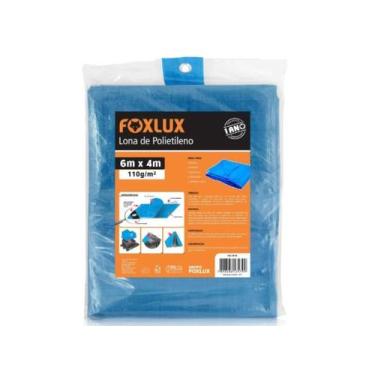Imagem de Lona de polietileno azul - foxlux 6m x 4m 6x4