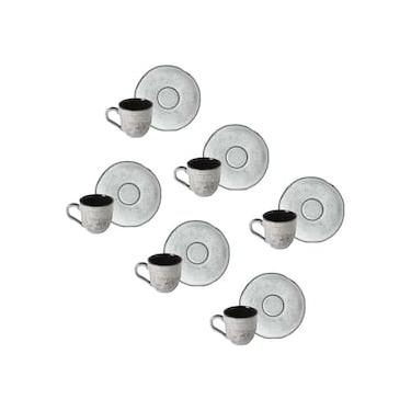 Imagem de Conjunto de Xícaras de Café com Pires Porto Brasil Orgânico Echo 120ml - 6 Peças