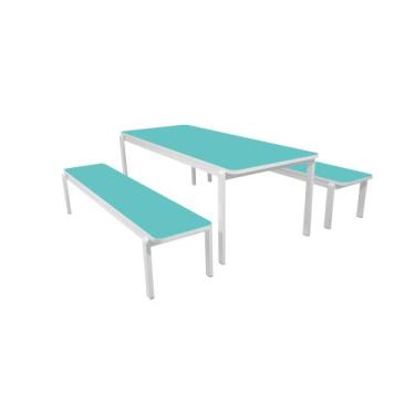 Imagem de Conjunto Refeitório Juvenil 2000mm Acqua - SchoolCenter