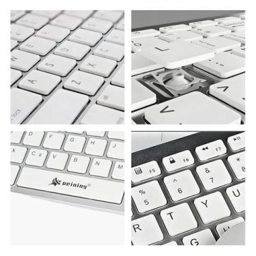 Imagem de Teclado Universal Sem Fio Bluetooth Slim Confortável Portátil - DOTZEN