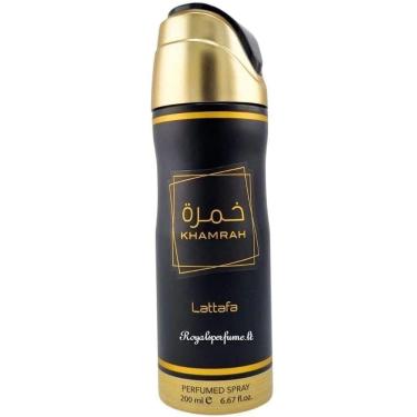 Imagem de Spray Deo Perfumado Lattafa Khamrah para unissex de 200 ml