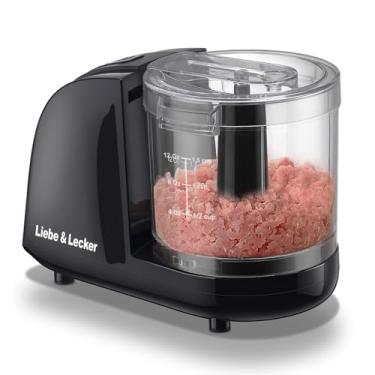 Imagem de Liebe&Lecker Mini Processador De Alimentos, Mini Picador De 1,5 Xícara Para Cortar Vegetais, Alho, Cebola E Carne