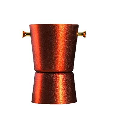 Imagem de AKALNNB Balde de gelo de metal com rachadura balde de gelo champanhe balde de gelo com alça para bar Wisky Wine Cold Drink Club Ktv Cooler térmico para cerveja (vermelho a)