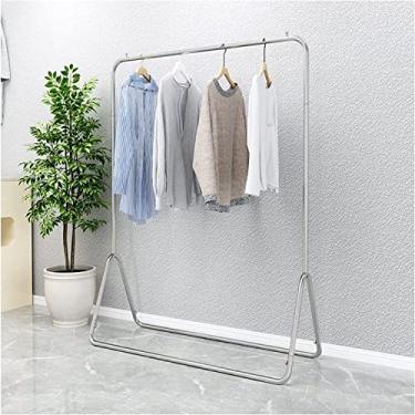 Imagem de LIFOND Cabide para roupa com rodas, cabide independente de metal resistente, fácil de montar para armazenamento de roupas, suporte de exibição, barra de roupa para decoração de quarto, preto A