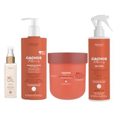 Imagem de Arvensis Vegan Professional, Kit Óleo Tec Oil, Ativador Cachos, Máscara 2x1, Spray Arvensis