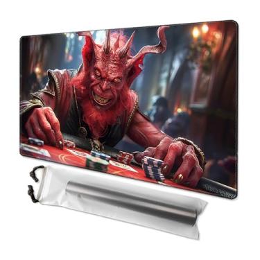 Imagem de MTG Playmat 24” x 14”, Magic Unique Art Playmat with Zones, Fits MTG Foundations, Poké, TCG, Yu-Gi-Oh!, Lorcana & Middle Earth Card Mat, Ultra Pro Quality, Free Storage Bag (Comedic Genius)