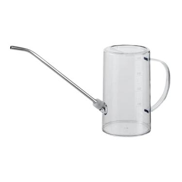 Imagem de Ioensy a rega lata para abrigar flores de plantas com marcas de medição leves para o equipamento de rega do escritório em casa, alça ergonômica, Transparente 1000ml