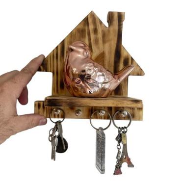 Imagem de Porta Chaves Casa Com Desenho Minimalista Personalizado - Oliva Store
