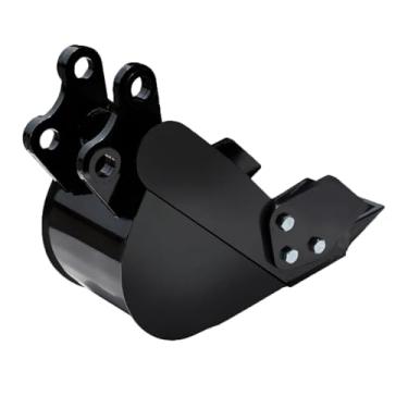 Imagem de Balde de Escavadeira Estreita de 7,87 pol. Com 2 Lâminas de Metal Construção Em Liga de Aço Compatível Com Várias Miniescavadeiras para Pequenos Projetos de Construção Dragagem