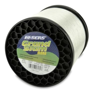 Imagem de Hi-Seas Linha de monofilamento Grand Slam, teste de 50 lb/22,6 kg, 0,70 mm de diâmetro, transparente, 4846 m