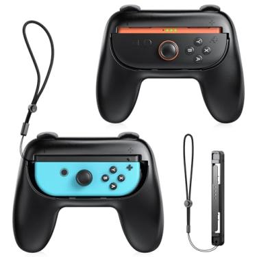 Imagem de FYOUNG [Both for Switch 2 and 1] Hand Grips for Nintendo Switch 2/Switch Controllers, Comfortable Grip for Joycon 2&for Joy con, Ergonomic Handle Holder for Switch 2 Accessories, Reduces Hand Fatigue