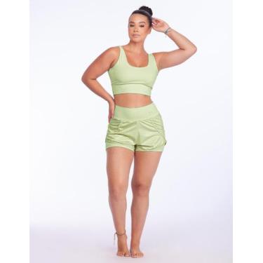 Imagem de Conjunto De Beach Tennis Top E Short Tecido Leve Para Corrida, Bike To