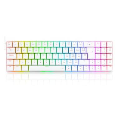 Imagem de Teclado Mecanico Ashe Pro Rgb Branco Switch Marrom (K626P-Kbs-W)