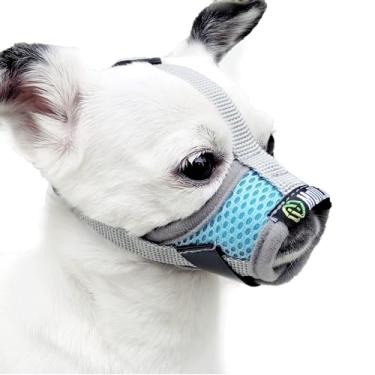 Imagem de MoiiLavin Focinheira para Cachorro, Focinheiras de Malha Respirável para Cães Pequenos de 5 A 15 Bls, Focinheira para Chihuahua para Morder E Latir, Focinheira Ajustável para Filhotes Xs Extra Pequena