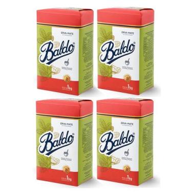 Imagem de 4 Erva Mate Chimarrão BALDO PADRÃO URUGUAIO descansada 1kg