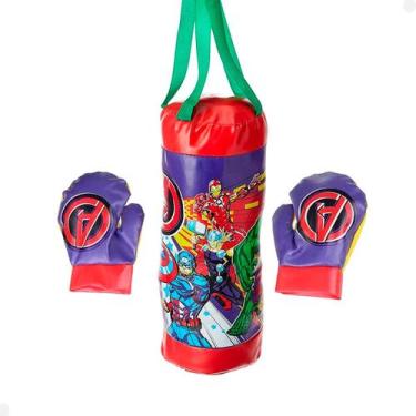 Imagem de Vingadores Saco Pancadas Boxe Infantil 3 Peças com Luvas - ETITOYS