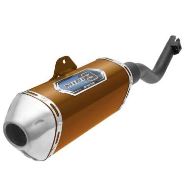 Imagem de Ponteira Moto Pro Tork Mini 3 Nxr 150 Bros 2013/2014, DOURADO, Único