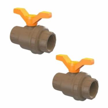 Imagem de Kit 2 Registro Esfera Roscável 1" - Tigre