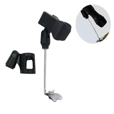 Imagem de TUOREN Bocal para microfone de saxofone sem fio, clipe para instrumento, 2 tipos de clipes de microfone para trompete de saxofone