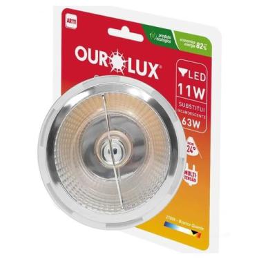 Imagem de Lâmpada Ar111 Led 11w Bivolt 24 Graus Gu10 Cor da Luz 2700K Amarela Ou