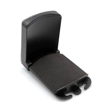 Imagem de FineUsea Suporte de fone de ouvido, gancho adesivo para fone de ouvido, suporte adesivo para fone de ouvido, clipe sob a mesa compatível com HyperX, Sennheiser, Razer (rosa, preto, branco) (preto)