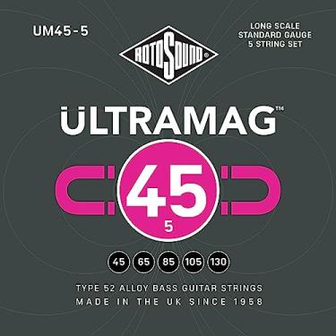 Imagem de Encordoamento Baixo 5 cordas Rotosound - Ultramag - UM45-5 - .045/.130