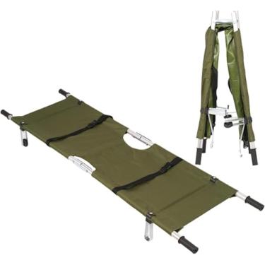 Imagem de Maca Portátil Dobrável Para Emergência Médica Tabela De Metal Ambulância à Prova D'água Oxford Cloth Maca Transporte Seguro De Paciente Com Roda, A
