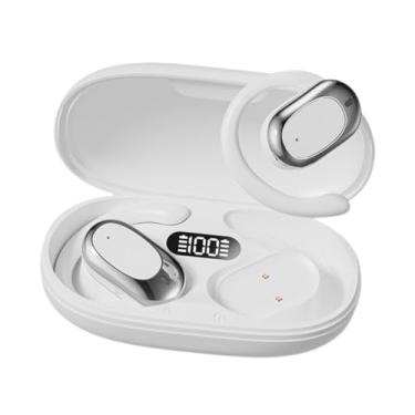 Imagem de Generic Tradução fones de ouvido tradutor fones controle toque fones de ouvido aberto ganchos para trabalho aprendizagem viagem reunião, Branco