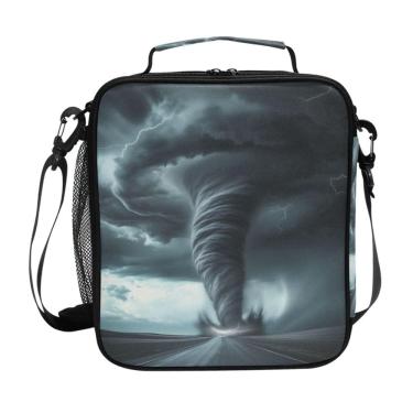 Imagem de Lancheira WEVIBOFU Black Tornado Lightning Road Kids Isolated