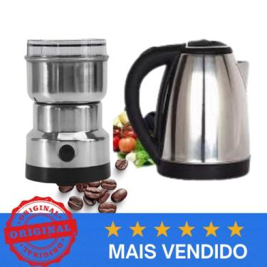 Imagem de Combo Moedor de Café Elétrico + Chaleira Elétrica 220V  Mais Vendido -