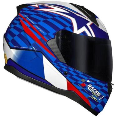 Imagem de Capacete Race Tech Sector Grid France, Azul, 56