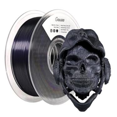 Imagem de GolGeo Filamento Pla 1,75 Mm, De Seda Brilhante Para Impressora 3D, Preto E Sedoso, Precisão Dimensional +/- 0,02 Suave, Adequado A Maioria Das Impressoras Fdm, 1 Kg/2,2 Lbs