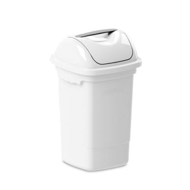 Imagem de Lixeira Com Tampa Basculante 30 Litros - Plasvale Branco